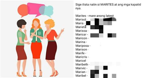 Marites: Other Variants Of This Term For 'Chismosa' Surface .